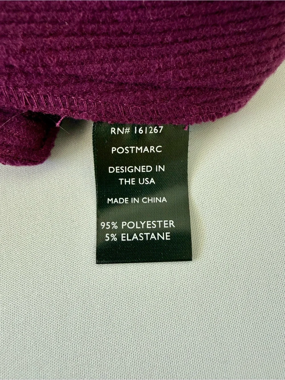 Postmarc Men's Flat Front Ribbed Shorts in Magenta